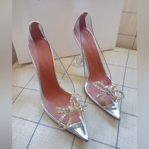 Amina Muaddi Rosie Glass Pump size 36